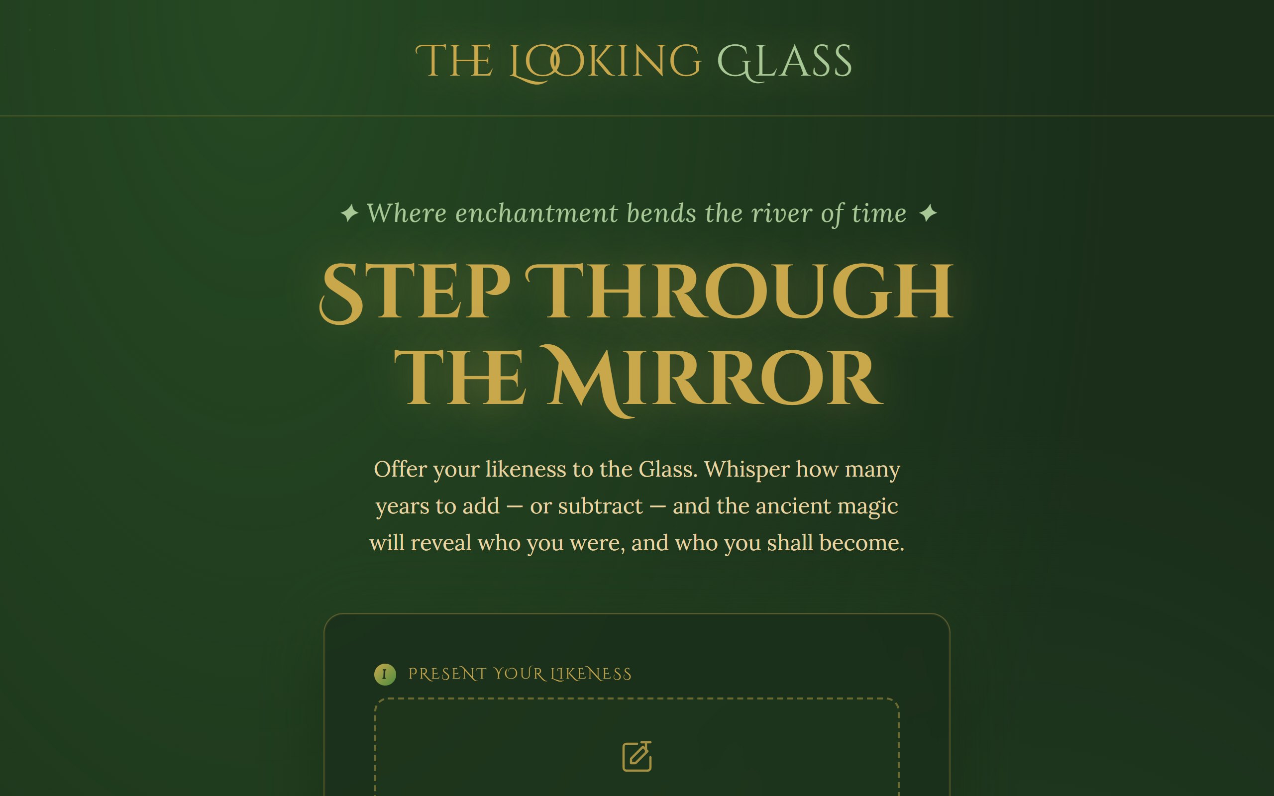 The Looking Glass - an AI app that ages or de-ages a photo of your face